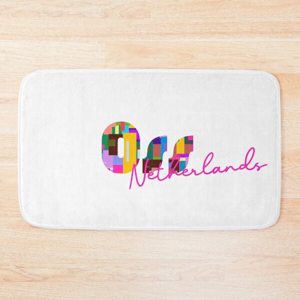 Item preview, Oss, Netherlands, Vibrant Abstract City Typography Art designed and sold by Wanderful-roads.