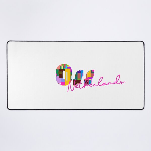 Item preview, Oss, Netherlands, Vibrant Abstract City Typography Art designed and sold by Wanderful-roads.