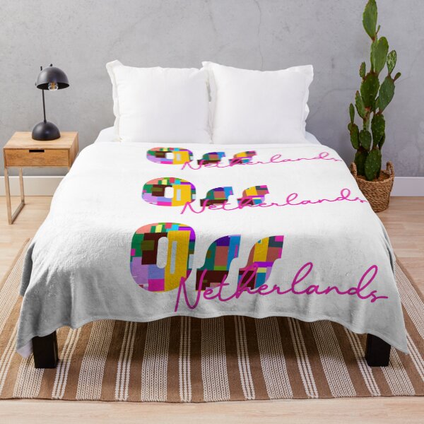 Item preview, Oss, Netherlands, Vibrant Abstract City Typography Art designed and sold by Wanderful-roads.