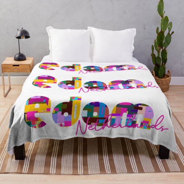 Item preview, Edam, Netherlands, Vibrant Abstract City Typography Art designed and sold by Wanderful-roads.