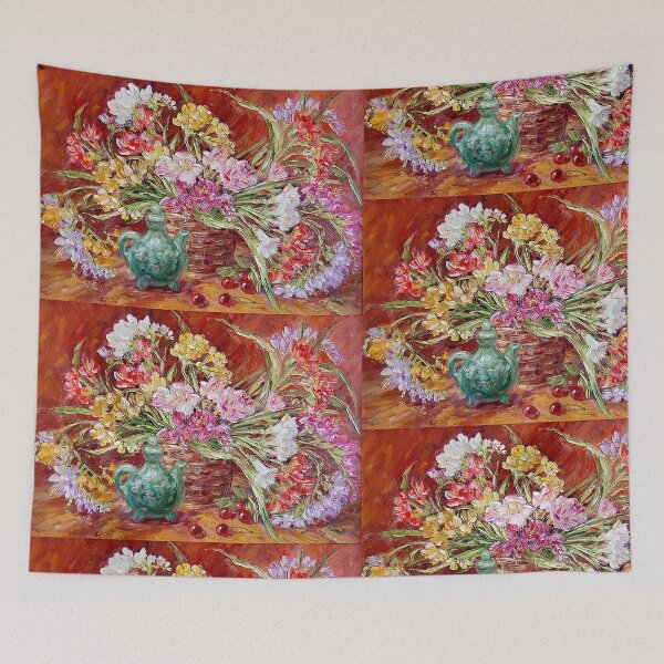 Item preview, Oil painting A bouquet of freesias Artim Olga designed and sold by ukrainianvin.