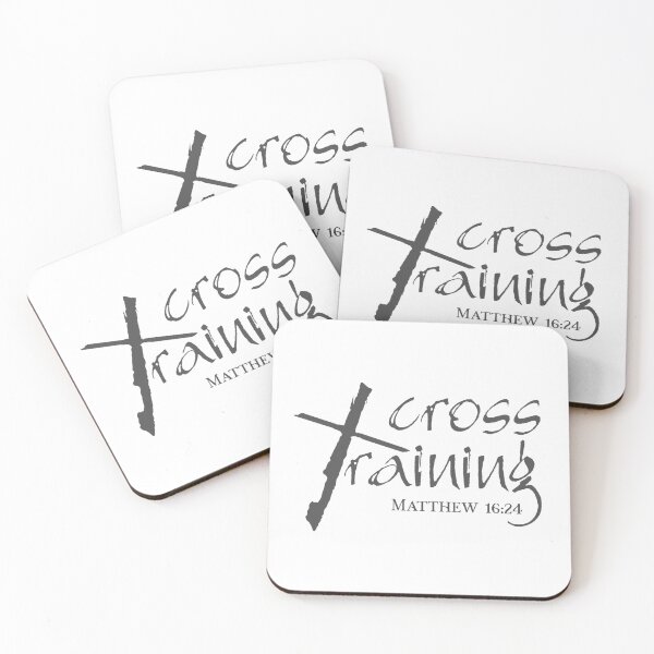 Item preview, Christian Design - Cross Training - Bible Verse- Matthew 16:24 designed and sold by simplydesignart.