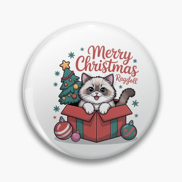 Item preview, Ragdoll cat merry Christmas rich designed and sold by kaka8888.