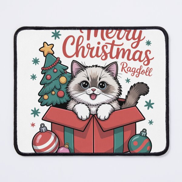 Item preview, Ragdoll cat merry Christmas rich designed and sold by kaka8888.