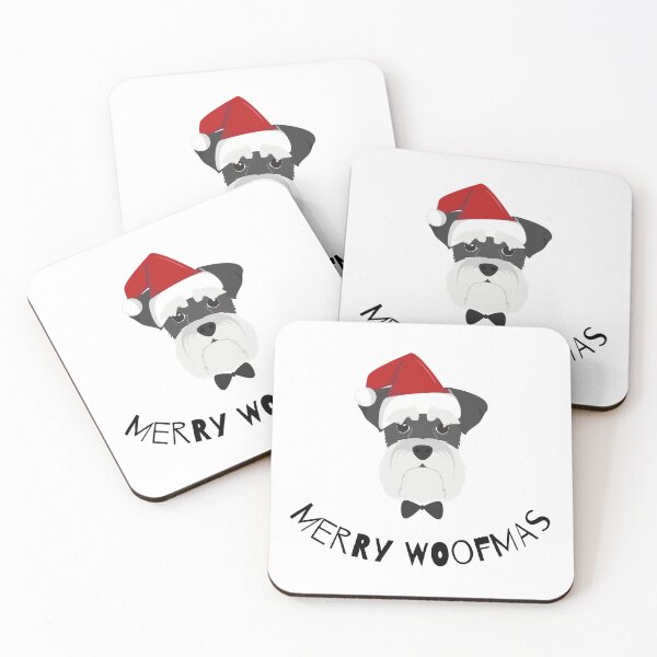 Item preview, Merry Woofmas | Schnauzer designed and sold by annemyne.