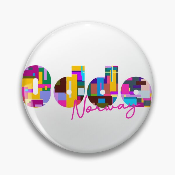 Item preview, Odda, Norway, Vibrant Abstract City Typography Art designed and sold by Wanderful-roads.