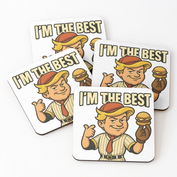 Item preview, I'm The Best Baseball Player Burger Sandwich Vintage Retro Sports Funny Cartoon Character Art designed and sold by zevorgue.