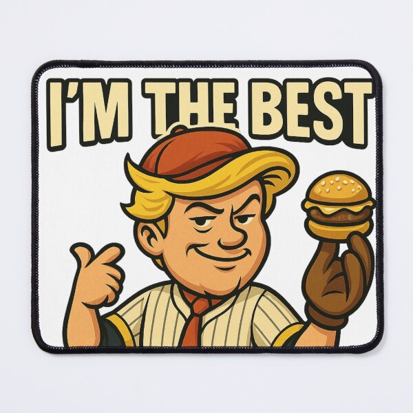 Item preview, I'm The Best Baseball Player Burger Sandwich Vintage Retro Sports Funny Cartoon Character Art designed and sold by zevorgue.