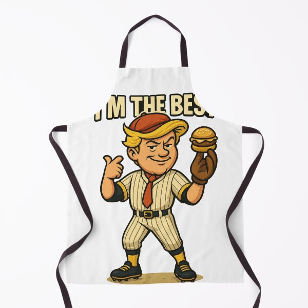 Item preview, I'm The Best Baseball Player Burger Sandwich Vintage Retro Sports Funny Cartoon Character Art designed and sold by zevorgue.