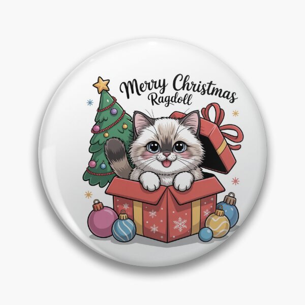 Item preview, Ragdoll cat merry Christmas rich designed and sold by kaka8888.