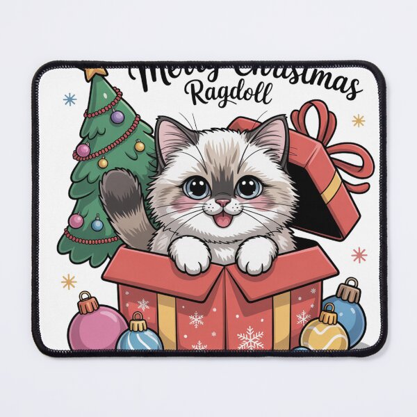 Item preview, Ragdoll cat merry Christmas rich designed and sold by kaka8888.