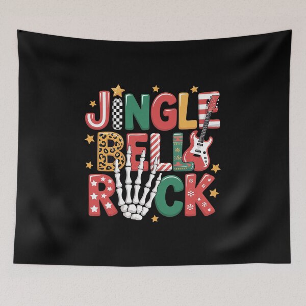 Item preview, Retro Rock Holiday Christmas Jingle Bell Rock Leopard designed and sold by FranzFriesen.