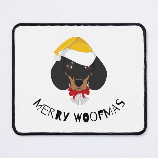 Item preview, Merry Woofmas | Dachshund designed and sold by annemyne.