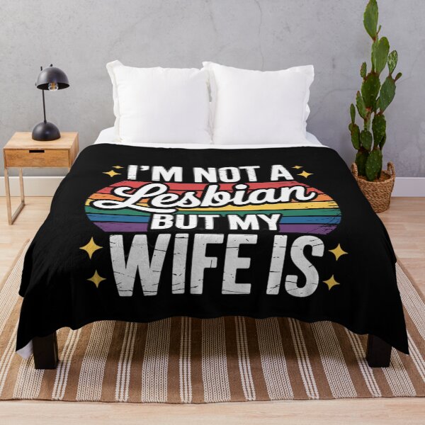 Item preview, I'm Not A Lesbian But My Wife Is Lesbian Marriage Pride designed and sold by MonsterBuddiess.