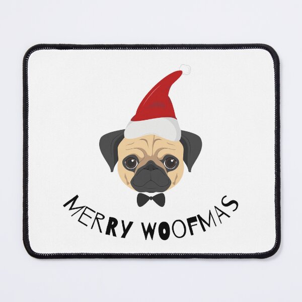 Item preview, Merry Woofmas | Pug designed and sold by annemyne.