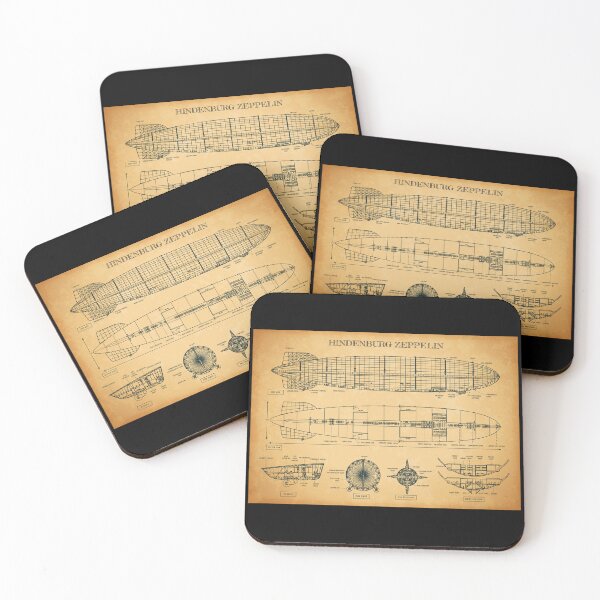 Item preview, Hindenburg Zeppelin (Aged Parchment) designed and sold by BGALAXY.