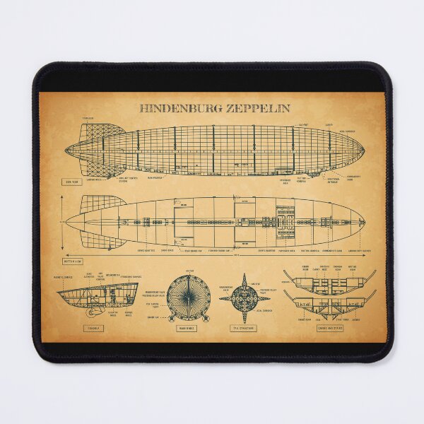 Artikelvorschau, Hindenburg Zeppelin (Aged Parchment) entworfen und verkauft von BGALAXY.