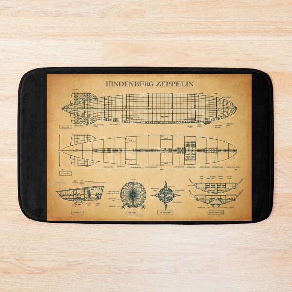 Item preview, Hindenburg Zeppelin (Aged Parchment) designed and sold by BGALAXY.