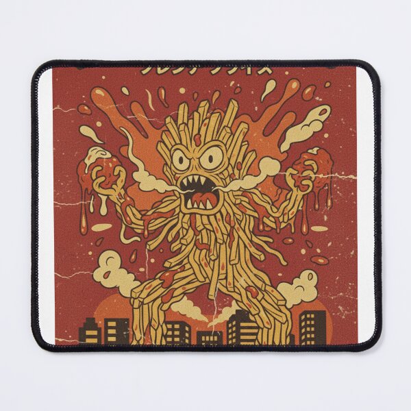 Item preview, Retro Red French Frights Kaiju Fry Monster designed and sold by SlanTee.