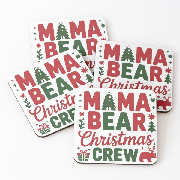 Item preview, Mama Bear Christmas Crew | Cute Family Matching Holiday T-Shirt Design designed and sold by YRDigitalArt.