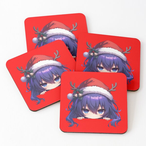 Item preview, Tohka Yatogami Date A Live Chibi Kawaii Christmas Peeker Festive Anime Girl Design designed and sold by Raslbazola.