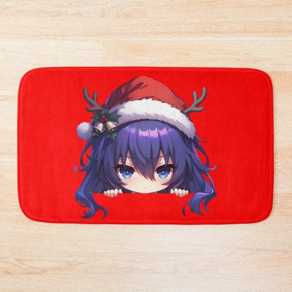 Item preview, Tohka Yatogami Date A Live Chibi Kawaii Christmas Peeker Festive Anime Girl Design designed and sold by Raslbazola.
