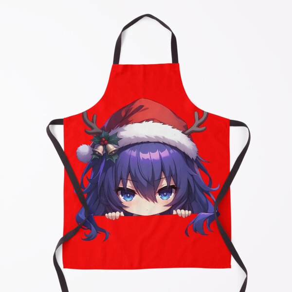 Item preview, Tohka Yatogami Date A Live Chibi Kawaii Christmas Peeker Festive Anime Girl Design designed and sold by Raslbazola.
