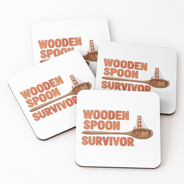 Item preview, Wooden Spoon Survivor With Funny Golden Gate Childhood Memories designed and sold by HumansStuck12.