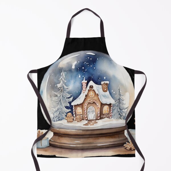 Item preview, Snow globe with gingerbread house – winter watercolor designed and sold by Rose Design & Photos.