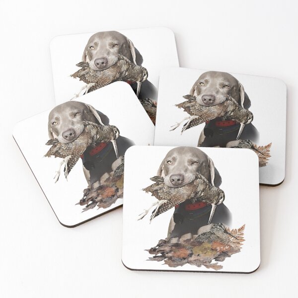Item preview, Weimaraner in the Heart of Woodcock Forest designed and sold by TammyHunterArt.
