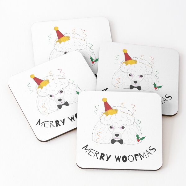Item preview, Merry Woofmas | Poodle designed and sold by annemyne.
