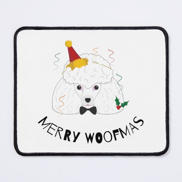 Item preview, Merry Woofmas | Poodle designed and sold by annemyne.