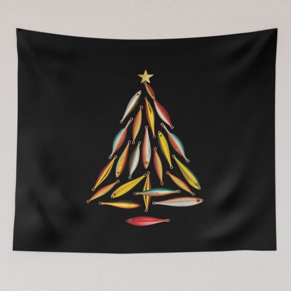 Item preview, Retro Fishing Lure Christmas Tree Fishermen Fishmas Pajama designed and sold by HaileyRobel.