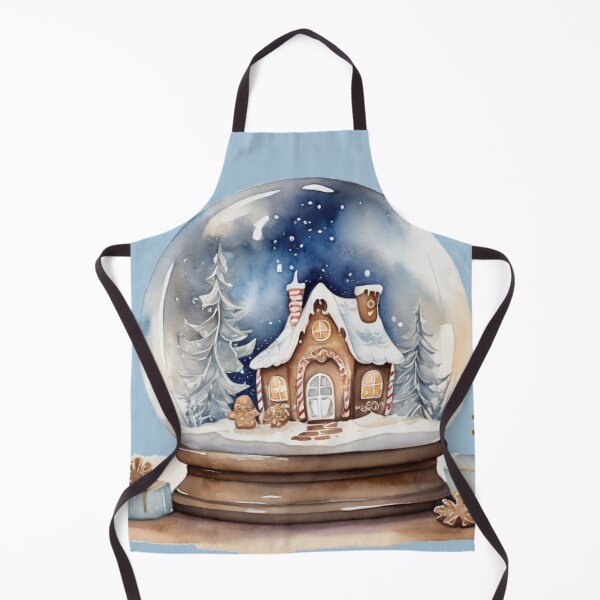 Item preview, Snow globe with gingerbread house – winter watercolor designed and sold by Rose Design & Photos.