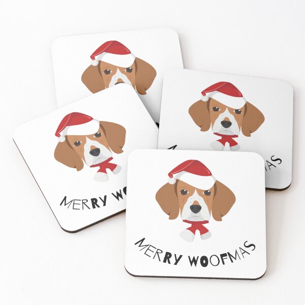 Item preview, Merry Woofmas | Beagle designed and sold by annemyne.