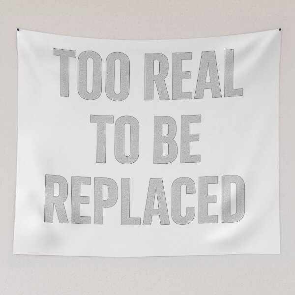 Item preview, Too Real To Be Replaced – Premium Motivational Typography Design designed and sold by HiteshArt111.