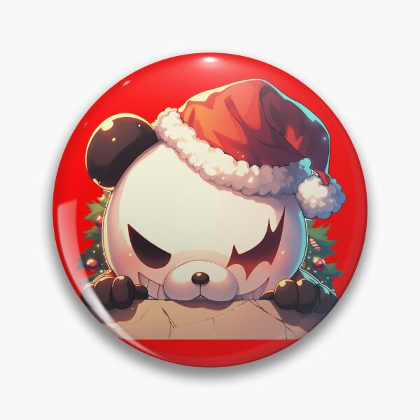 Item preview, Monokuma Danganronpa Chibi Christmas Anime Festive Holiday Character Peeker designed and sold by Raslbazola.
