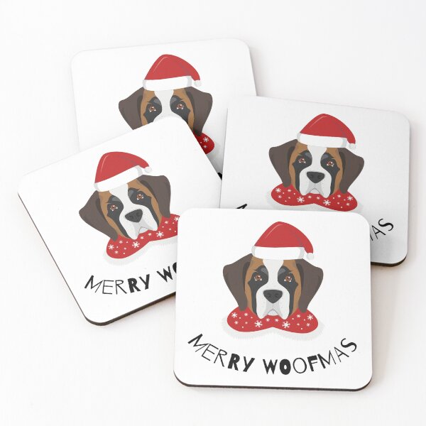 Item preview, Merry Woofmas | St. Bernard designed and sold by annemyne.