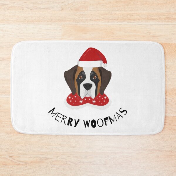 Item preview, Merry Woofmas | St. Bernard designed and sold by annemyne.