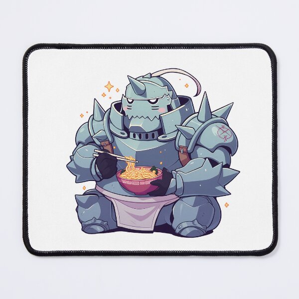 Item preview, Alphonse Elric Fullmetal Alchemist Anime Kawaii Chibi Ramen Fun designed and sold by Raslbazola.