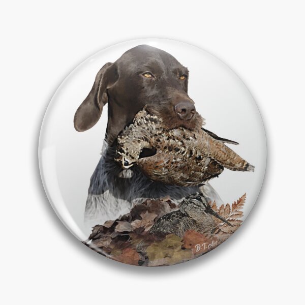 Item preview, German Wirehaired Pointer ,  Hunter of the Woodcock Forest designed and sold by TammyHunterArt.
