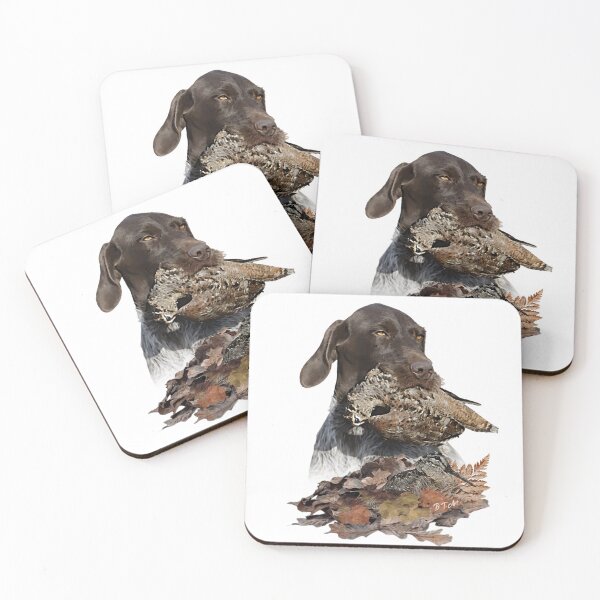 Item preview, German Wirehaired Pointer ,  Hunter of the Woodcock Forest designed and sold by TammyHunterArt.