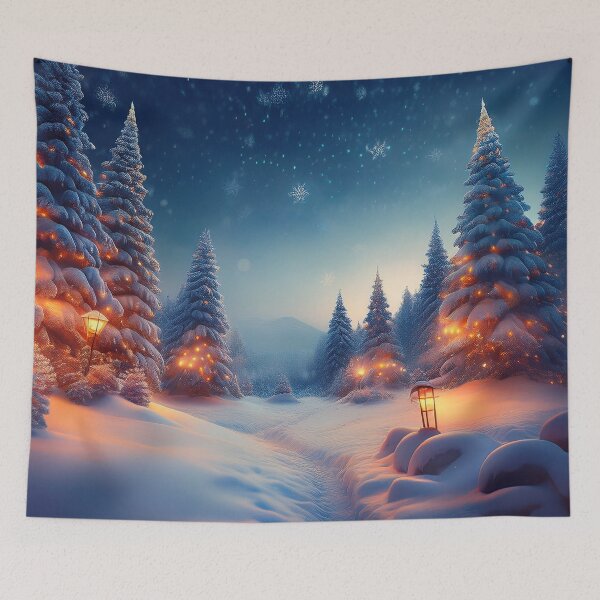 Item preview, Magical winter forest designed and sold by Little Rituals Studio.