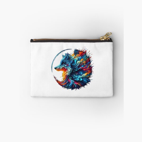 Item preview, wolf colorful splash art designed and sold by BeAr-tist.