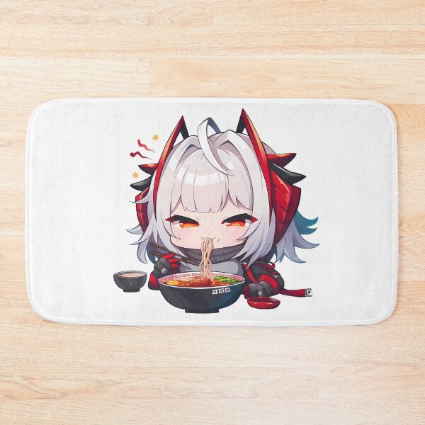 Item preview, W Arknights Prelude To Dawn Game Girl Kawaii Chibi Ramen Scene designed and sold by Raslbazola.