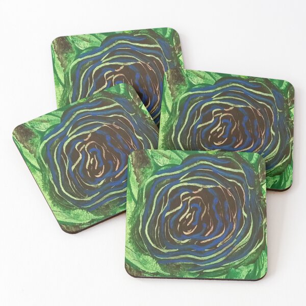 Item preview, Abstract Work No. 12 - Blue Rose designed and sold by Manoella Free Art.