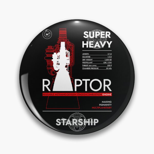 Item preview, Raptor 2 Engine. Super Heavy / Starship designed and sold by BGALAXY.