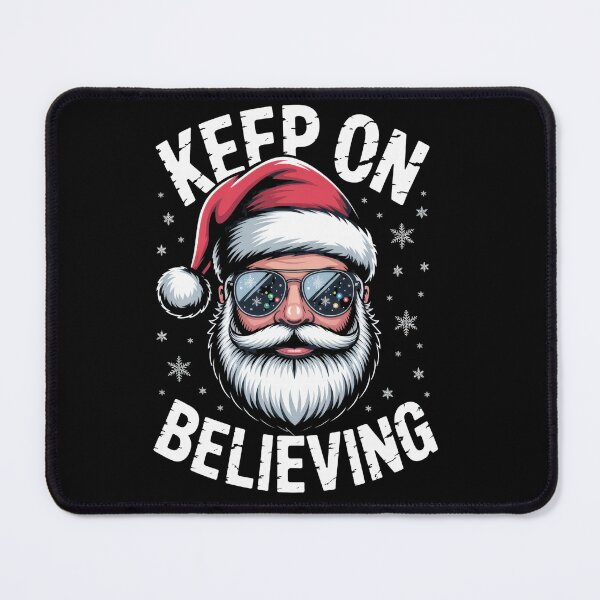 Item preview, Cool Santa Keep On Believing Christmas Shirt designed and sold by ThreadAlchemys.