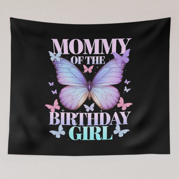 Item preview, Mommy Of The Birthday Girl Butterfly Party Matching Family designed and sold by lilLilaBatArt.