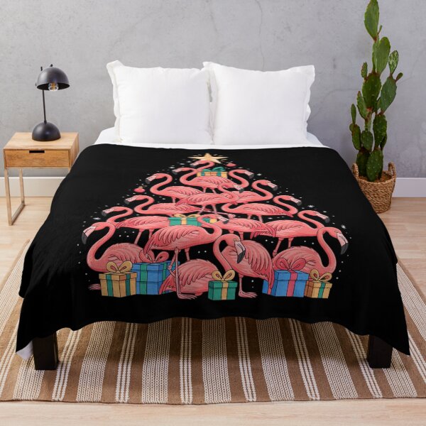 Item preview, Pink Flamingo Christmas Tree Cute Flamingos Holiday Decor designed and sold by RayArmstrong.
